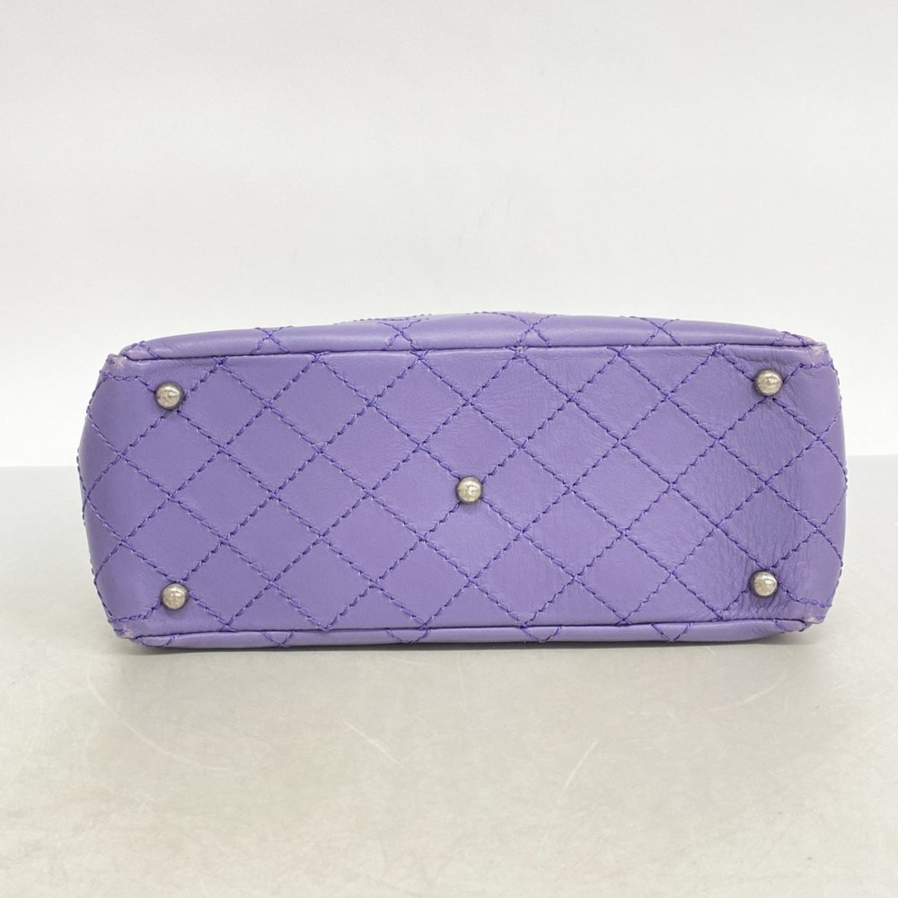 CHANEL Purple Leather Bag - Picture 3 of 12
